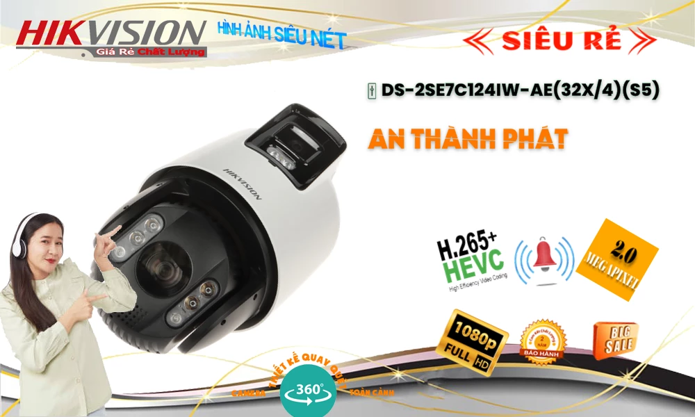DS-2SE7C124IW-AE(32x/4)(S5) sắc nét Hikvision