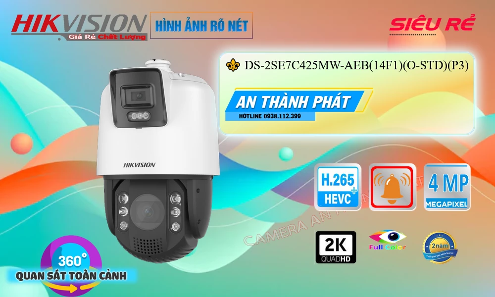 DS-2SE7C425MW-AEB(14F1)(O-STD)(P3) sắc nét Hikvision