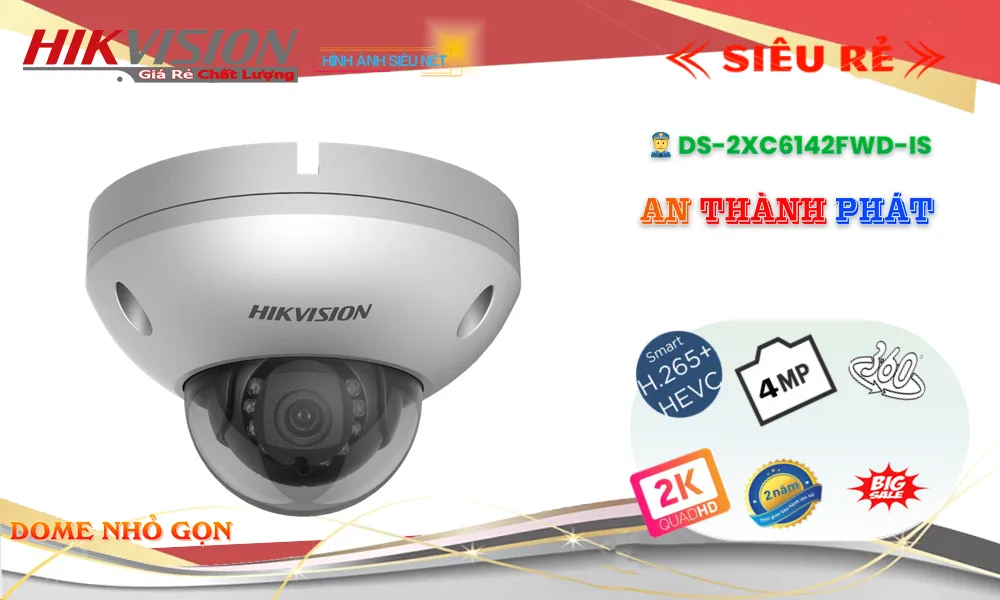 DS-2XC6142FWD-IS sắc nét Hikvision