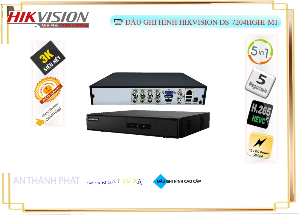 DS-7204HGHI-M1 Đầu Thu Hikvision 🌟👌 DS-7204HGHI-M1 Đầu Thu Hikvision 🌟👌
