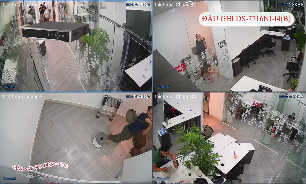 DS-7732NI-K4/16P sắc nét Hikvision