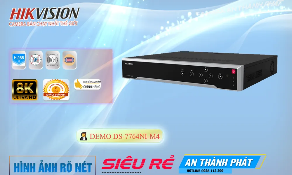 DS-7764NI-M4 sắc nét Hikvision DS-7764NI-M4 sắc nét Hikvision