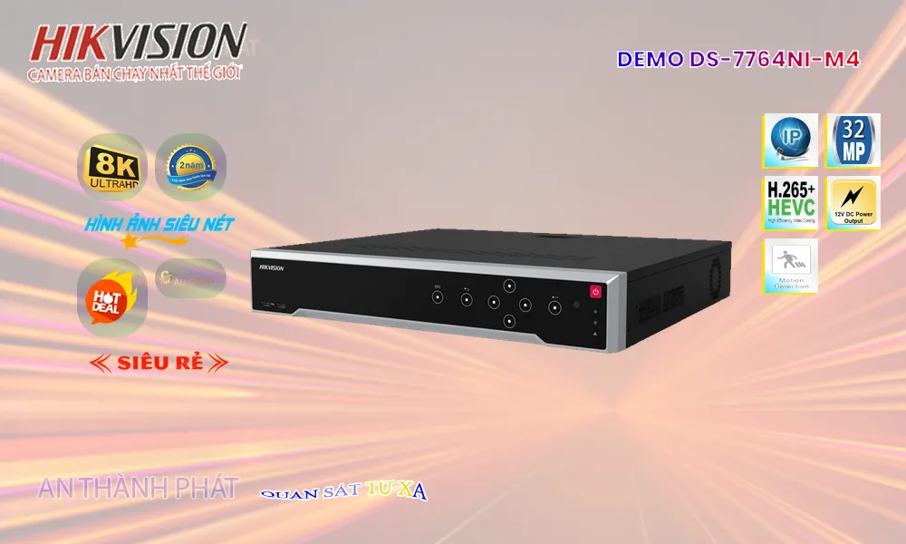 DS-7764NI-M4 sắc nét Hikvision DS-7764NI-M4 sắc nét Hikvision