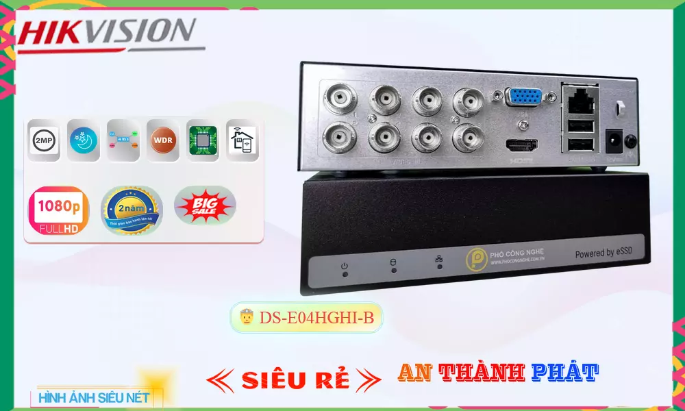 DS-E08HGHI-B sắc nét Hikvision