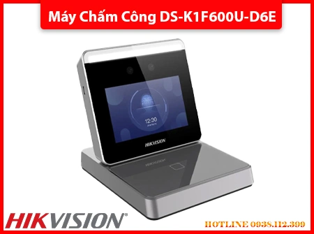 máy chấm công khuôn mặt DS-K1F600U-D6E-F, máy nhận diện khuôn mặt DS-K1F600U-D6E-F, thiết bị đăng ký vân tay DS-K1F600U-D6E-F, máy chấm công wifi DS-K1F600U-D6E-F, máy chấm công Hikvision DS-K1F600U-D6E-F, máy chấm công 3 chức năng DS-K1F600U-D6E-F, thiết bị chấm công văn phòng DS-K1F600U-D6E-F