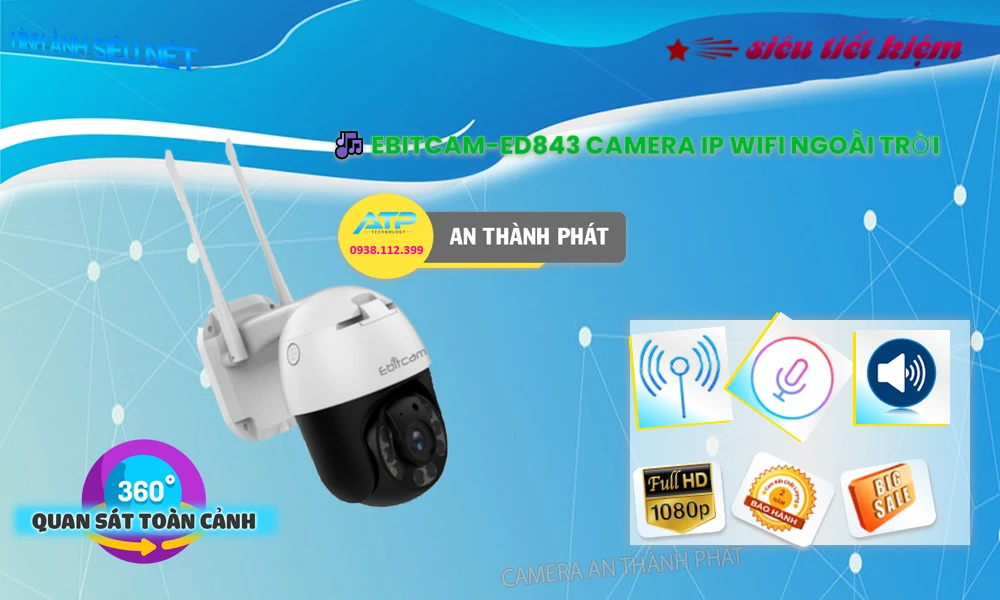 EBITCAM-ED843 sắc nét Wifi Ebitcam EBITCAM-ED843 sắc nét Wifi Ebitcam