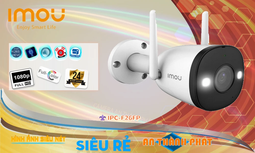 IPC-F26FP sắc nét Wifi Imou