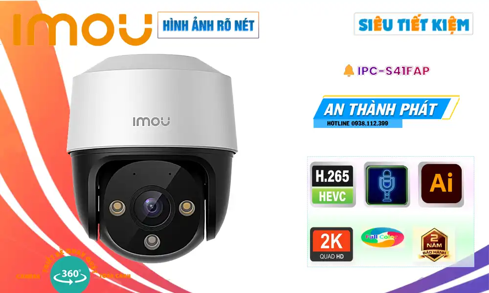 ➠  IPC-S41FAP sắc nét Wifi Imou