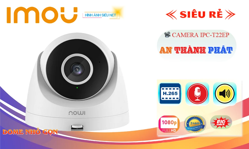 IPC-T22EP sắc nét Wifi Imou