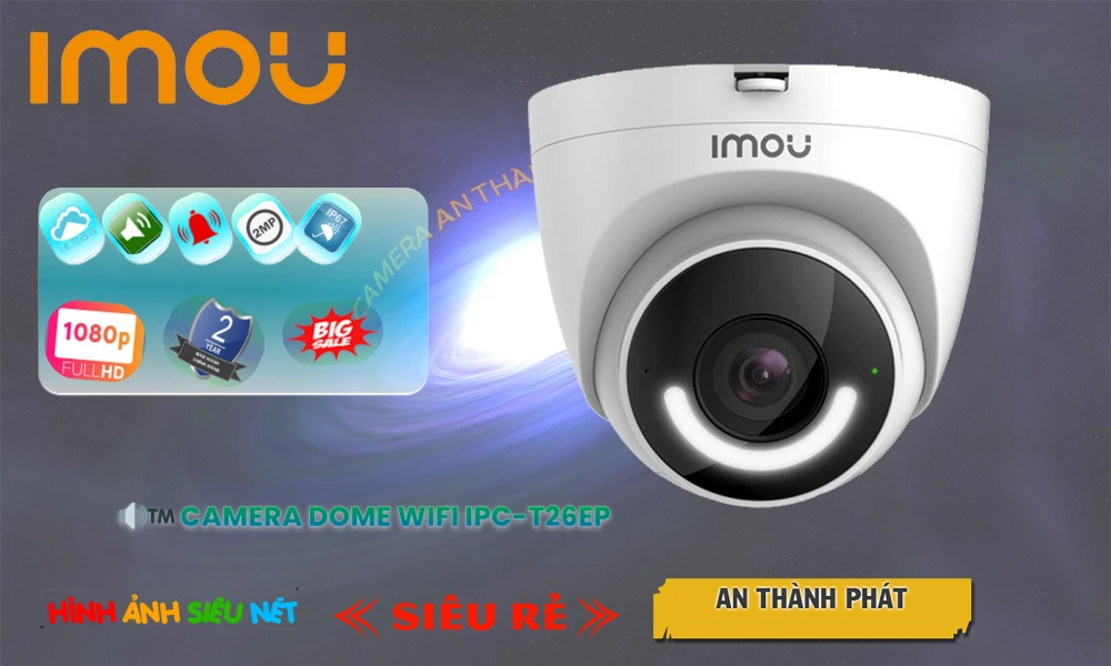 IPC-T26EP sắc nét Wifi Imou ➠