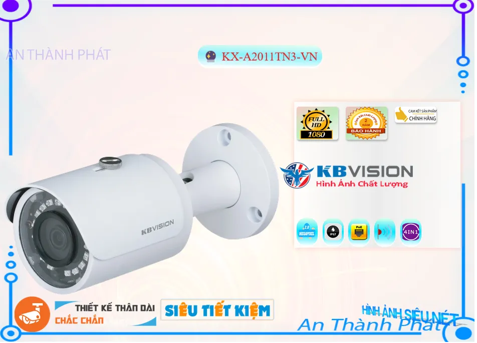 KX-A2011TN3-VN sắc nét KBvision