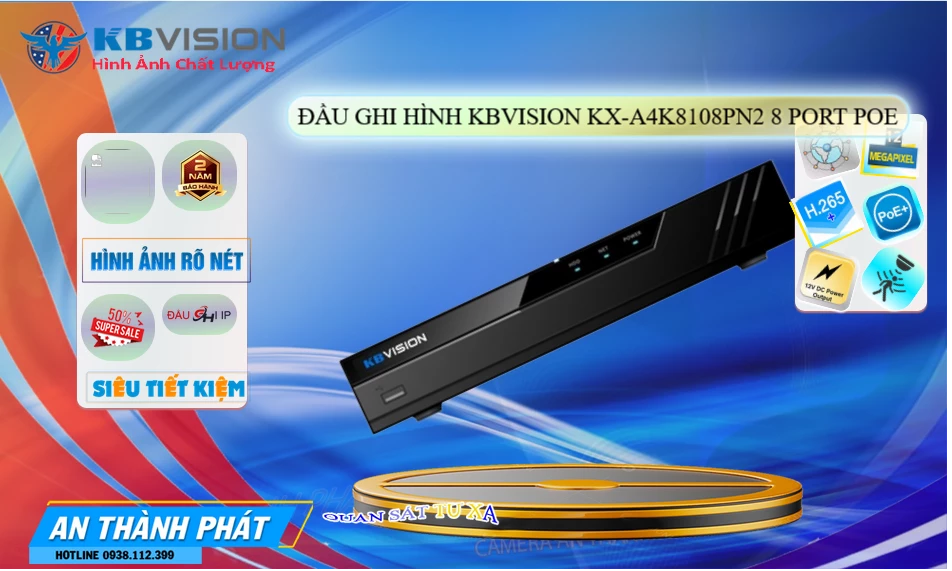 KX-A4K8108PN2 sắc nét KBvision