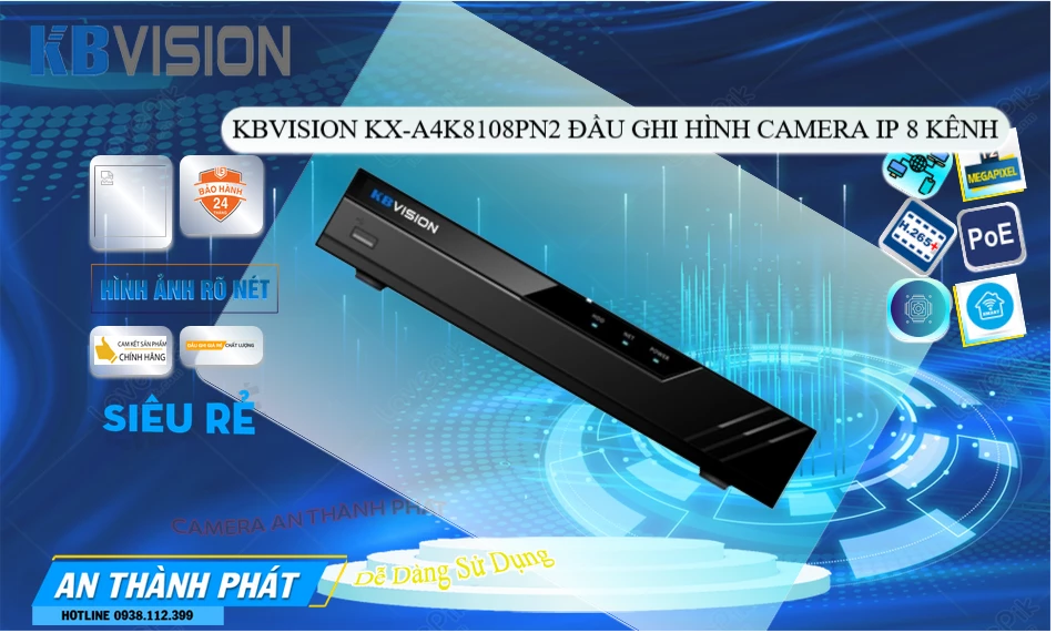 KX-A4K8108PN2 sắc nét KBvision