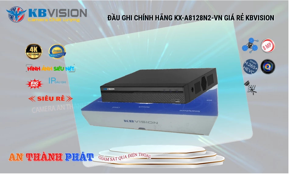 KX-A8128N2-VN sắc nét KBvision KX-A8128N2-VN sắc nét KBvision