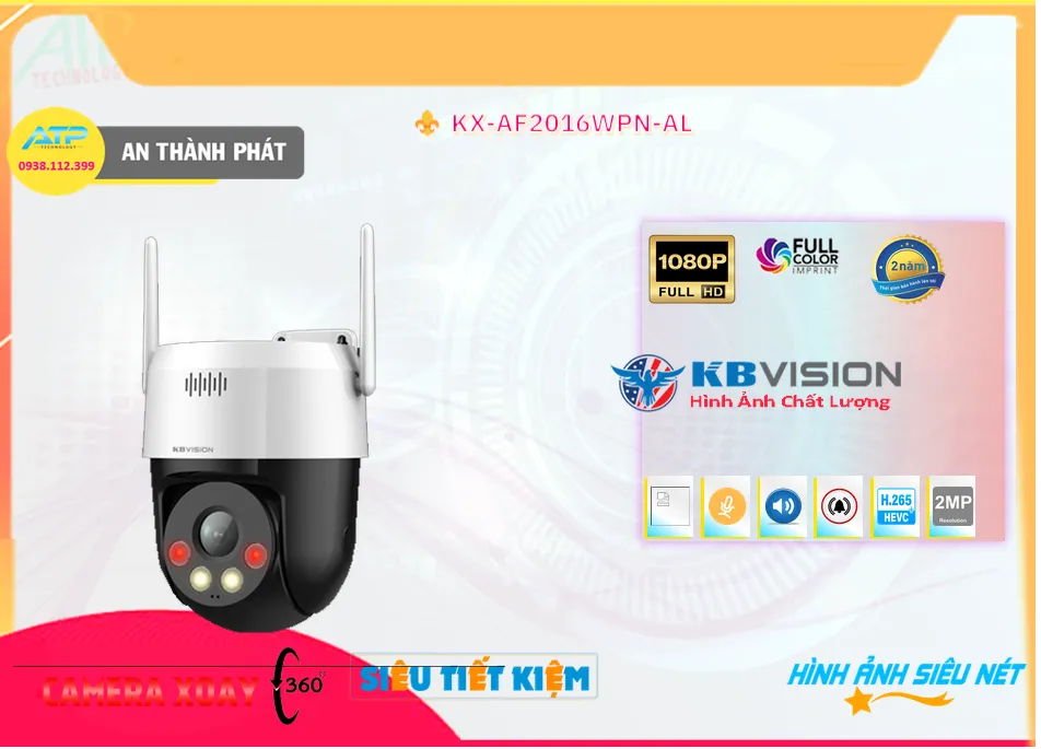 KX-AF2016WPN-AL sắc nét KBvision KX-AF2016WPN-AL sắc nét KBvision