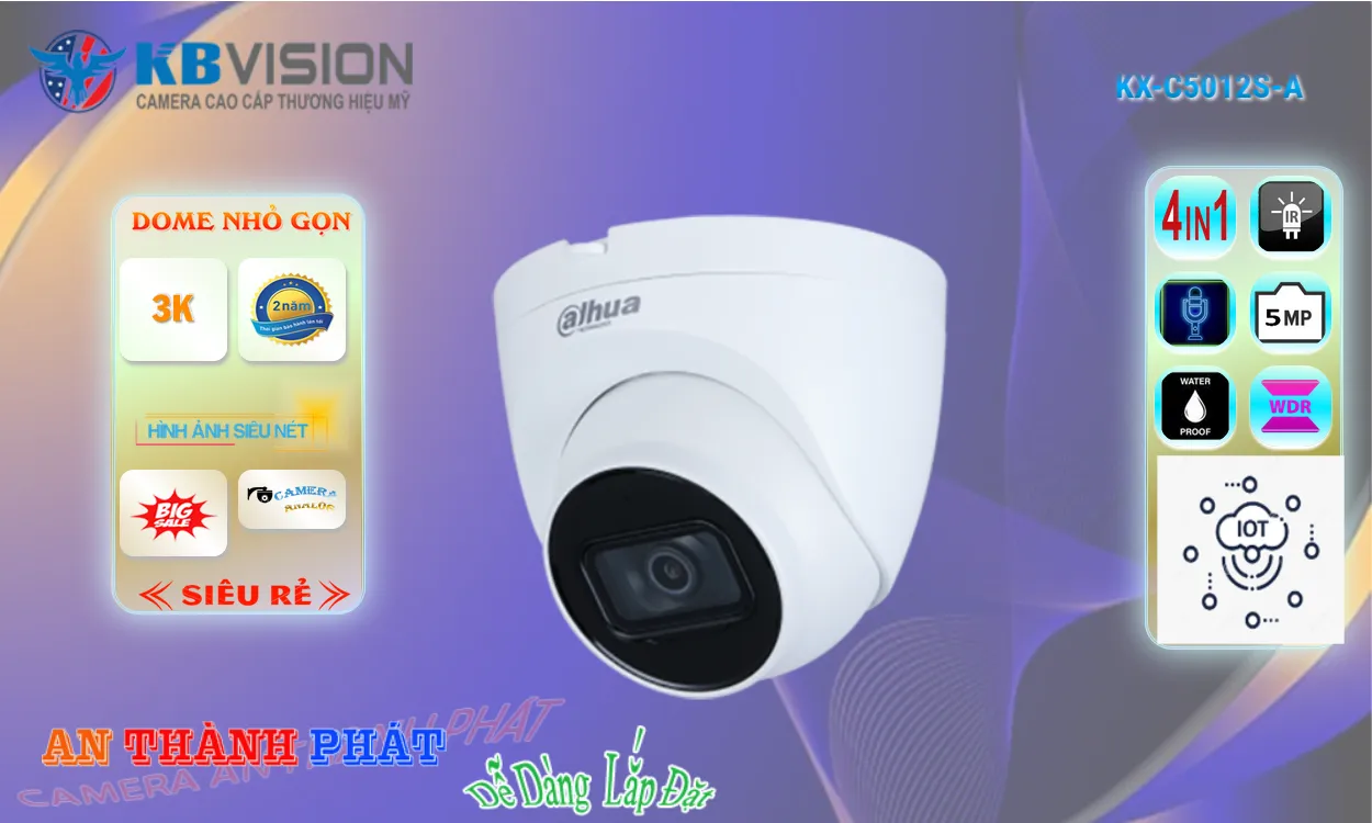 KX-C5012S-A sắc nét KBvision KX-C5012S-A sắc nét KBvision