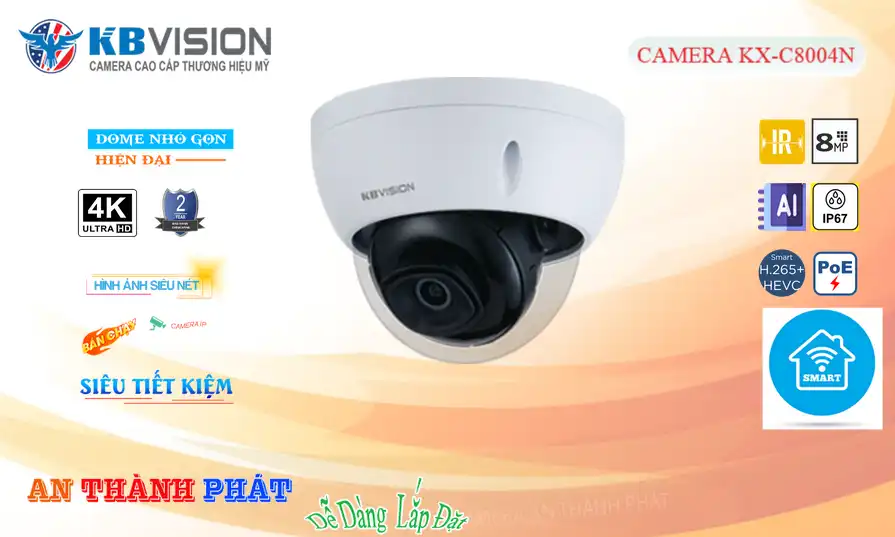 KX-C8004N sắc nét KBvision KX-C8004N sắc nét KBvision