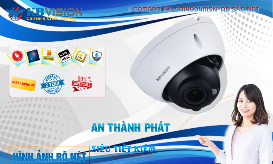 KX-CAi4004MSN-AB Camera Công Nghệ POE KBvision KX-CAi4004MSN-AB Camera Công Nghệ POE KBvision