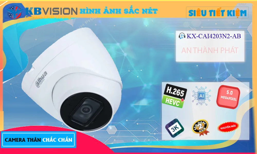 KX-CAi4203N2-AB sắc nét KBvision