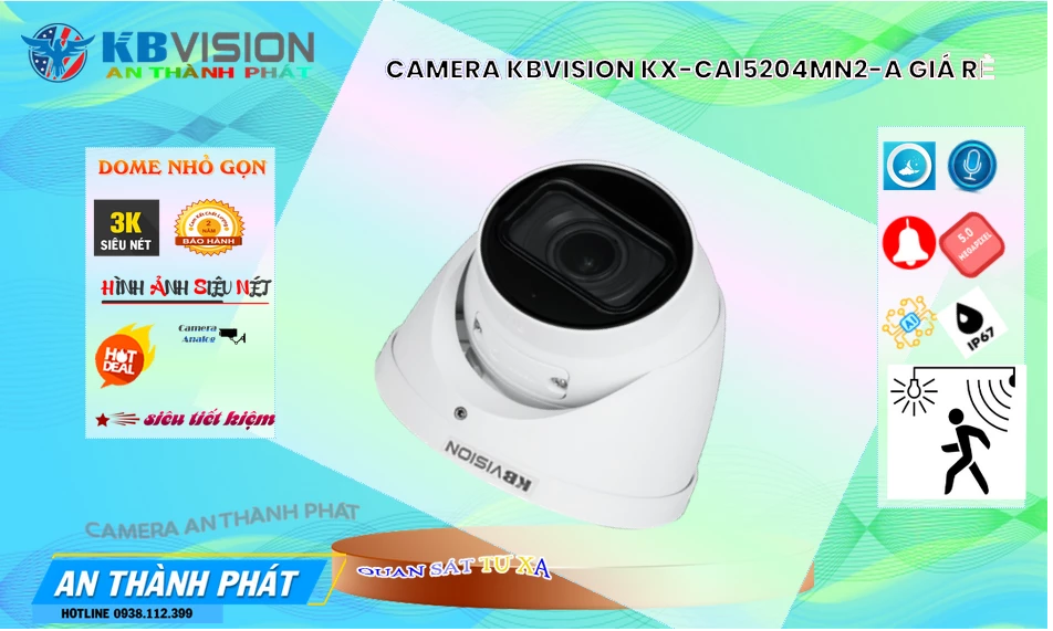 KX-CAi5204MN2-A sắc nét KBvision ➠