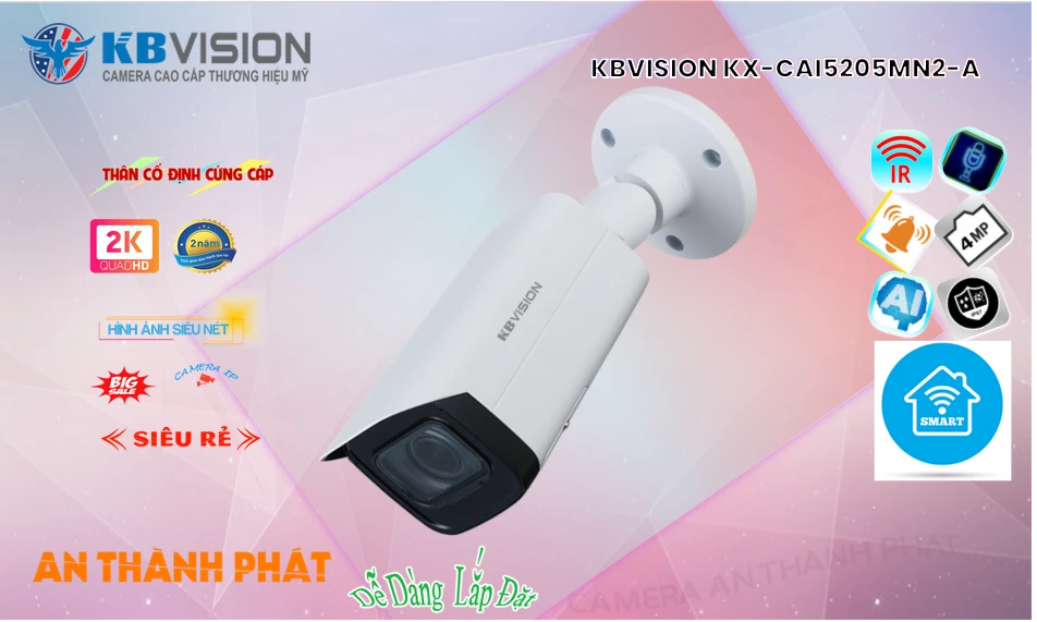KX-CAi5205MN2-A sắc nét KBvision