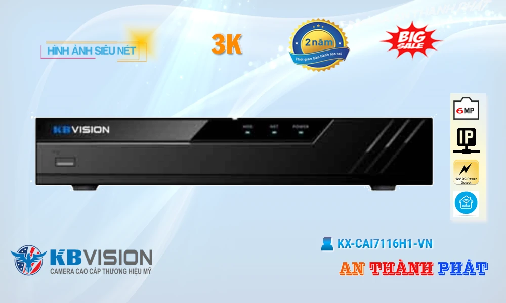KBvision KX-CAi7116H1-VN Sắc Nét ✅ KBvision KX-CAi7116H1-VN Sắc Nét ✅