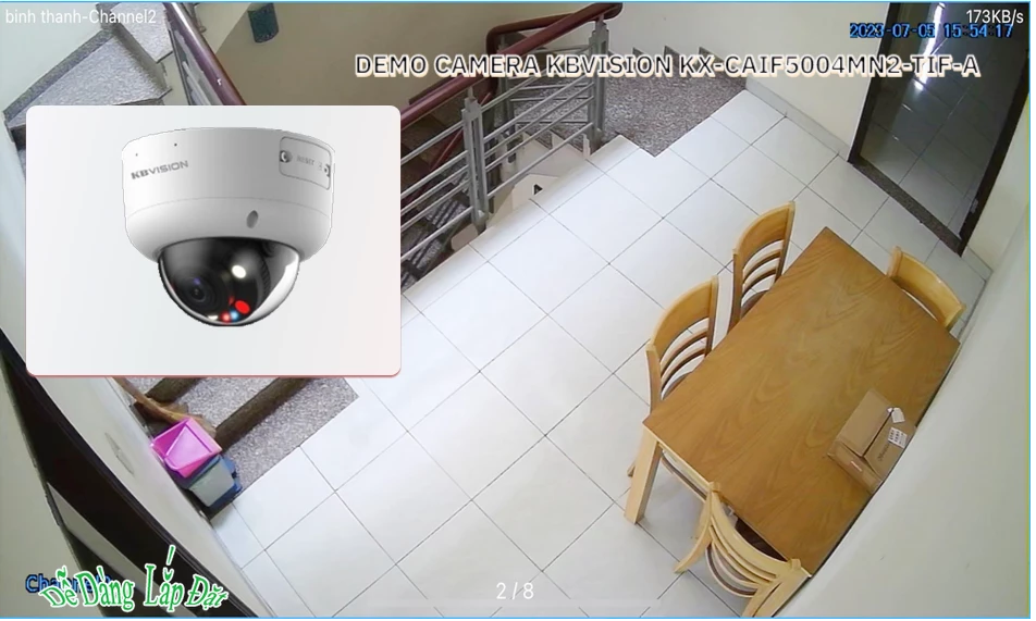 KX-CAiF5004MN2-TiF-A sắc nét KBvision