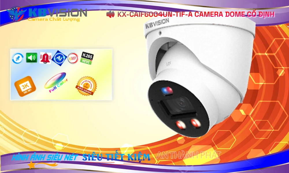 Camera Ip POE sắc nét KX-CAiF6004UN-TiF-A Chức Năng Cao Cấp
