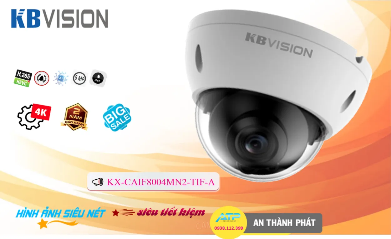 KX-CAiF8004MN2-TiF-A sắc nét KBvision