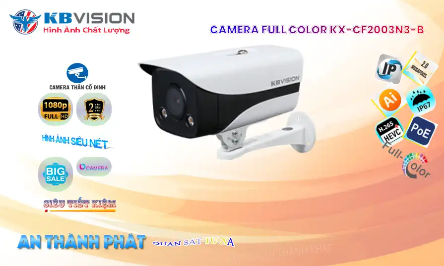 KX-CF2003N3-B sắc nét KBvision KX-CF2003N3-B sắc nét KBvision