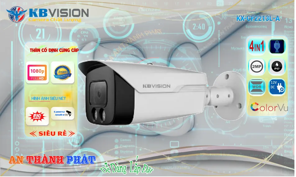 ➠  KX-CF2213L-A sắc nét KBvision