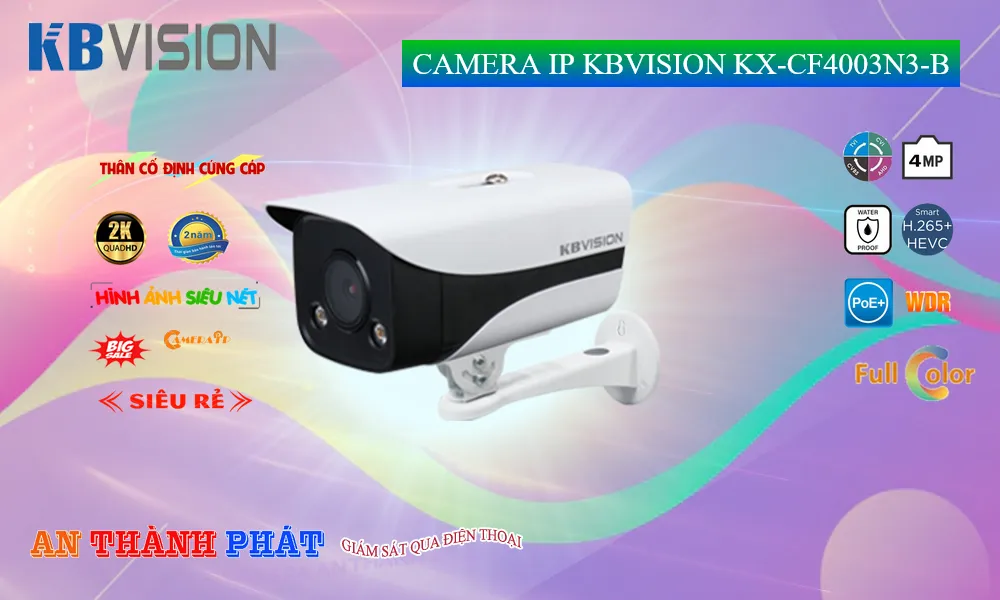 KX-CF4003N3-B sắc nét KBvision KX-CF4003N3-B sắc nét KBvision