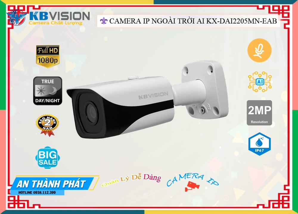 KX-DAi2205MN-EAB sắc nét KBvision KX-DAi2205MN-EAB sắc nét KBvision