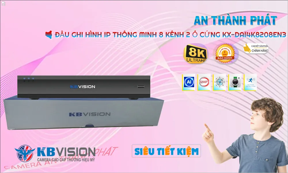 KX-DAi4K8208EN3 sắc nét KBvision ➠