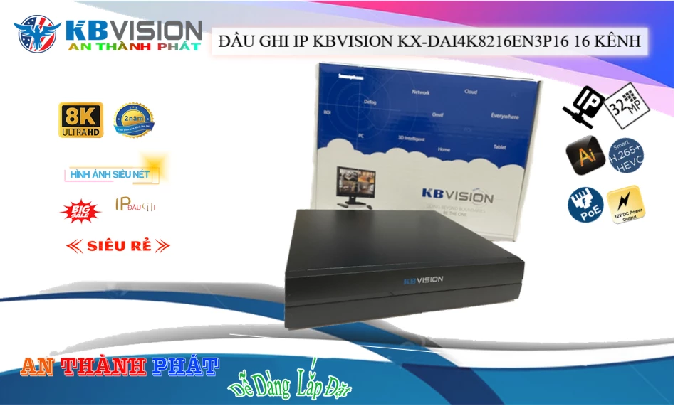 ➠  KX-DAi4K8216EN3P16 sắc nét KBvision
