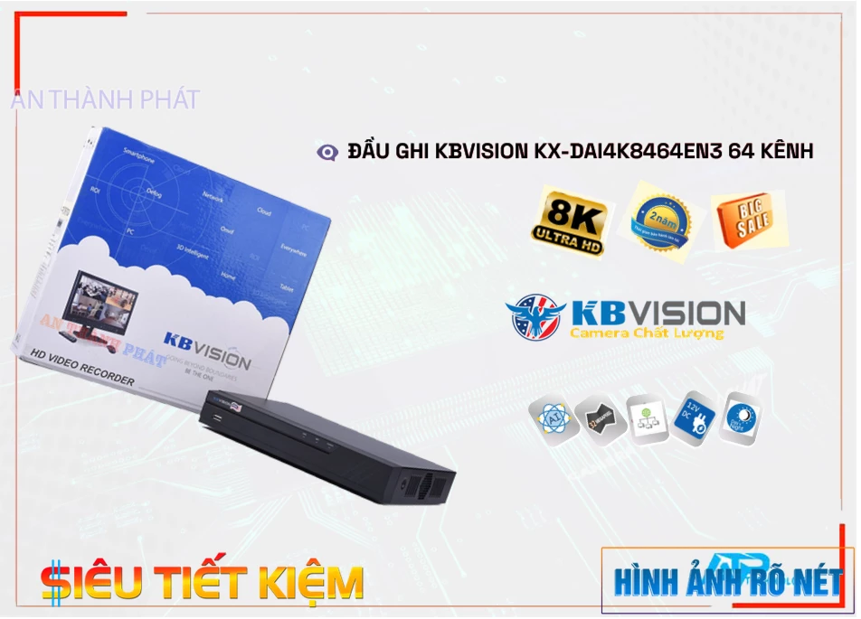 KX-DAi4K8464EN3 sắc nét KBvision KX-DAi4K8464EN3 sắc nét KBvision
