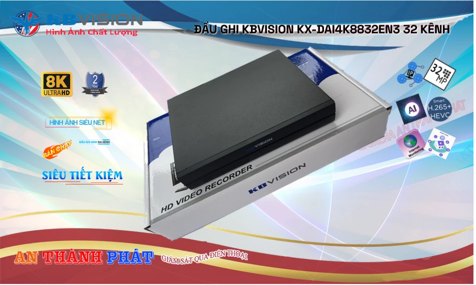 ➠  KX-DAi4K8832EN3 sắc nét KBvision