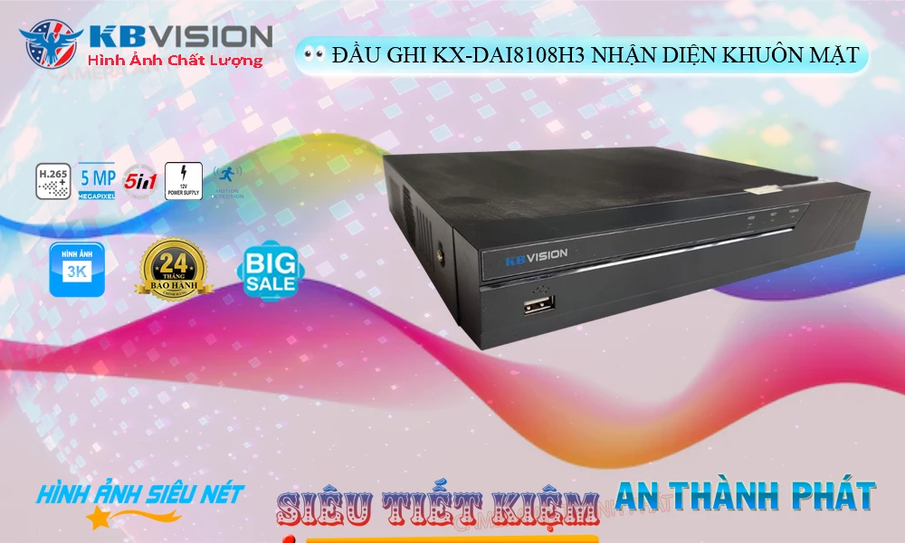 KX-DAi8108H3 sắc nét KBvision