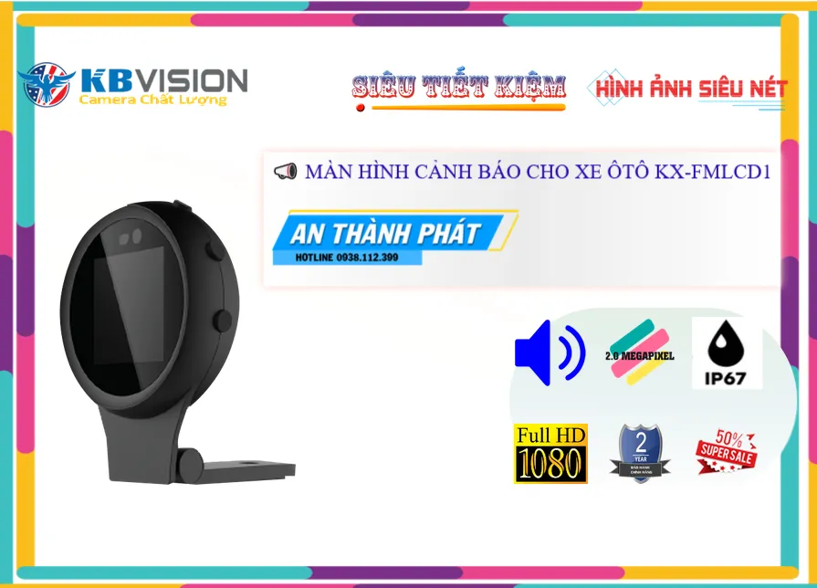 Màn Hình Cảnh Báo Cho Xe Ô Tô KX-FMLCD1 Màn Hình Cảnh Báo Cho Xe Ô Tô KX-FMLCD1