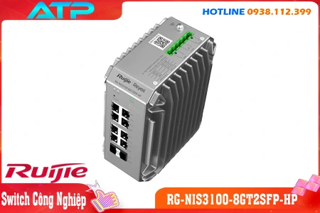 Bộ Chia Mạng RG-NIS3100-8GT2SFP-HP, Switch RG-NIS3100-8GT2SFP-HP, Switch công nghiệp RG-NIS3100-8GT2SFP-HP, Bộ chia mạng ngoài trời, Switch ngoài trời, Ruijie RG-NIS3100-8GT2SFP-HP, Ruijie Switch