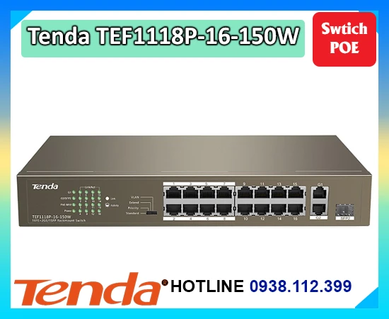 thông số Tenda TEF1118P-16-150W, Giá rẻ nhất,Tenda TEF1118P-16-150W Giá chiết khấu,Tenda TEF1118P-16-150W Giá rẻ,công nghê Tenda TEF1118P-16-150W,Tenda TEF1118P-16-150W Giá rẻ nhất,Tenda TEF1118P-16-150W Chất Lượng,sale Tenda TEF1118P-16-150W