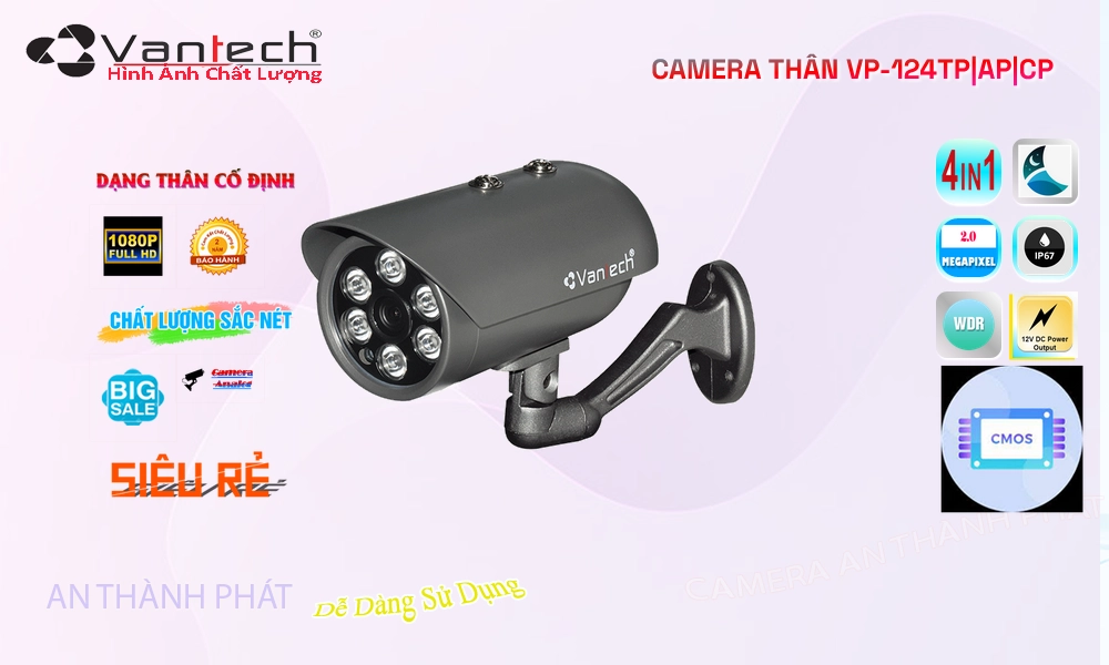 ❇  Công Nghệ HD VP-124TP|AP|CP Sắc Nét VanTech