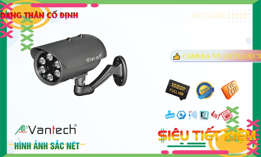 ✲ Camera VP-124TX|AX|CX VanTech,Thông số VP-124TX|AX|CX,VP-124TX|AX|CX giá mới nhất,VP-124TX|AX|CX HD Anlog  Bán Sỉ, Camera Giám Sát VP 124TX|AX|CX,VP-124TX|AX|CX Giá Thấp Nhất,Giá Bán VP-124TX|AX|CX FULL HD 1080P 2.0 MP ,VP-124TX|AX|CX Chính hãng,Bán rẻ VP-124TX|AX|CX,Giá VP-124TX|AX|CX,thông số VP-124TX|AX|CX,VP-124TX|AX|CX Giá rẻ nhất,VP-124TX|AX|CX Giá Hãng,VP-124TX|AX|CX Đang giảm giá