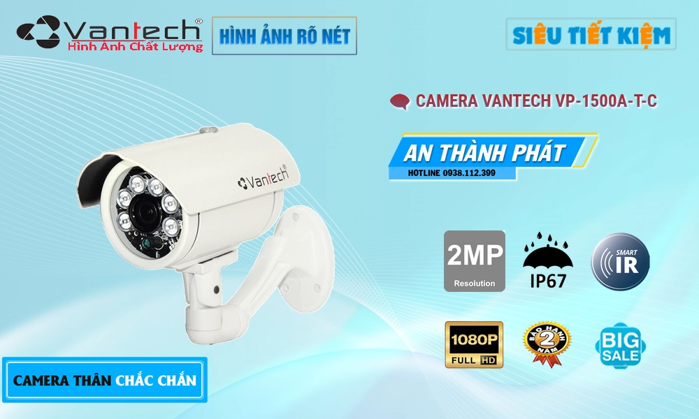 Camera VanTech Thiết kế Đẹp Công Nghệ HD VP-1500A|T|C Camera VanTech Thiết kế Đẹp Công Nghệ HD VP-1500A|T|C