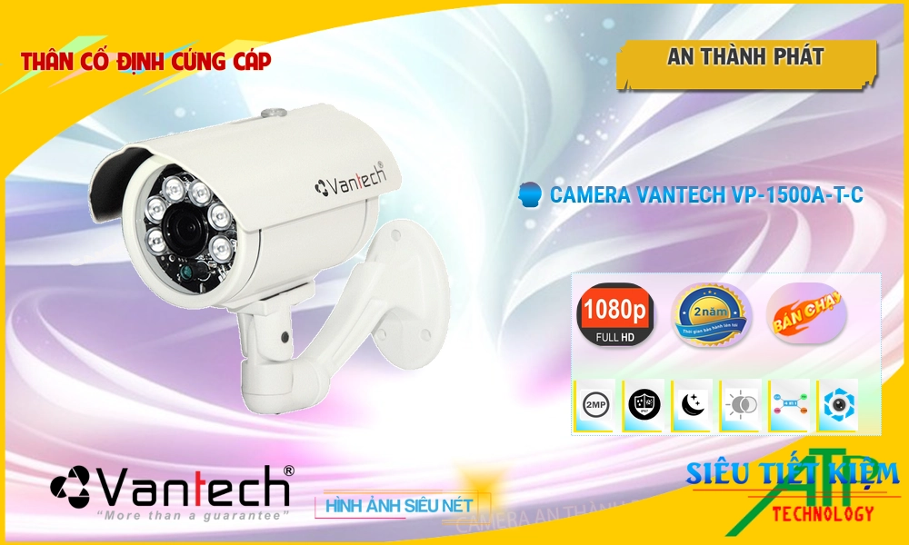 Camera VanTech Thiết kế Đẹp Công Nghệ HD VP-1500A|T|C Camera VanTech Thiết kế Đẹp Công Nghệ HD VP-1500A|T|C
