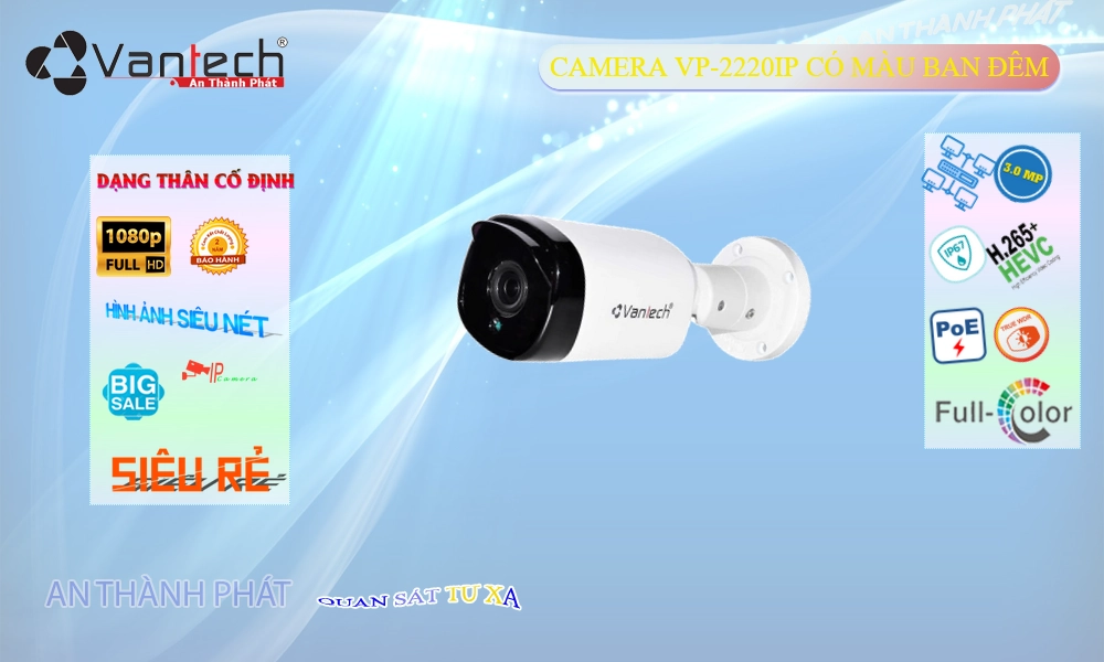 Camera An Ninh VanTech VP-2220IP Giá rẻ Camera An Ninh VanTech VP-2220IP Giá rẻ