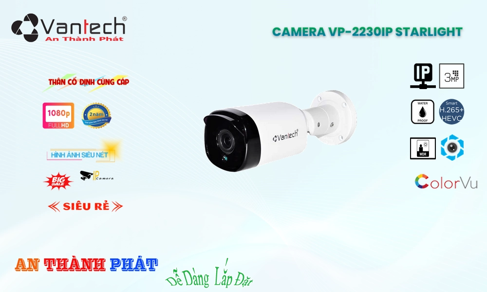 VP-2230IP Camera VanTech Công Nghệ Mới