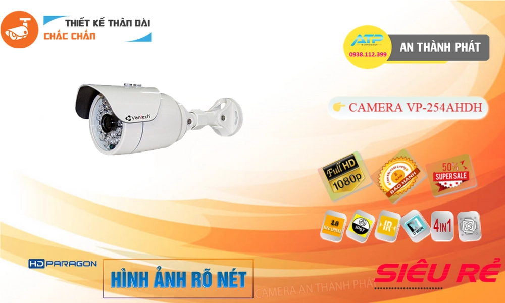 VP-254AHDH Camera Công Nghệ HD VanTech