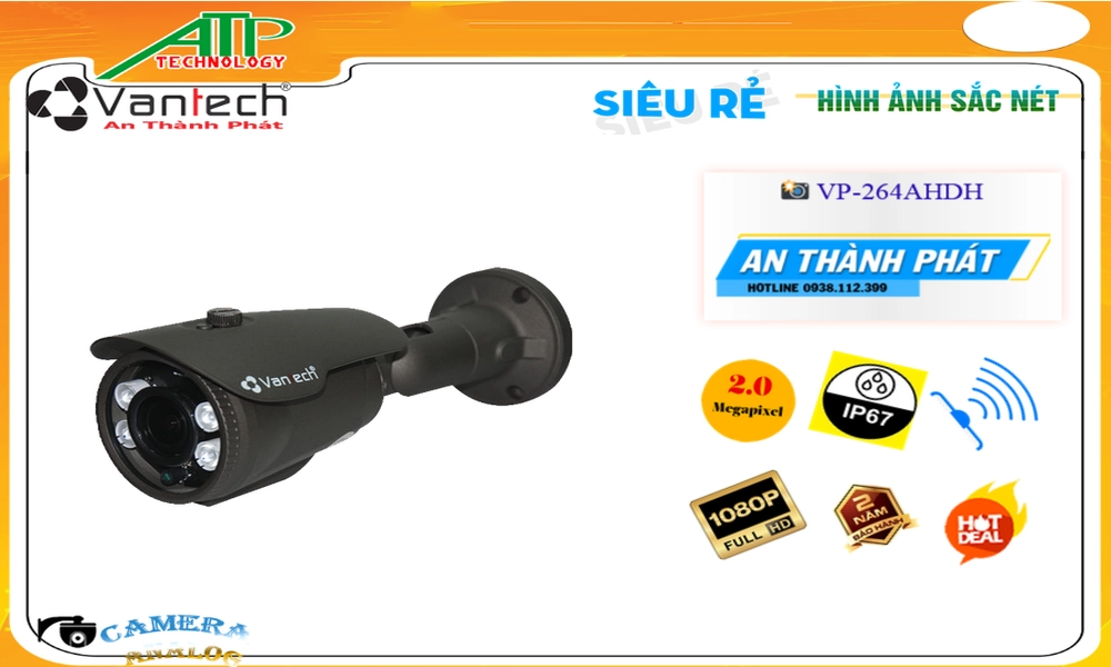 Camera Công Nghệ HD VP-264AHDH VanTech Camera Công Nghệ HD VP-264AHDH VanTech