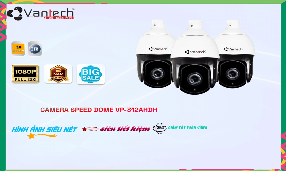 Camera VanTech VP-312AHDH Mẫu Đẹp Camera VanTech VP-312AHDH Mẫu Đẹp